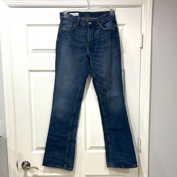 Classic Blue wide leg Jeans ZARA  size 6 - Picture 1 of 7